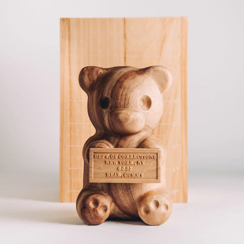 6" "Vandal Gummy" Wood Sculpture