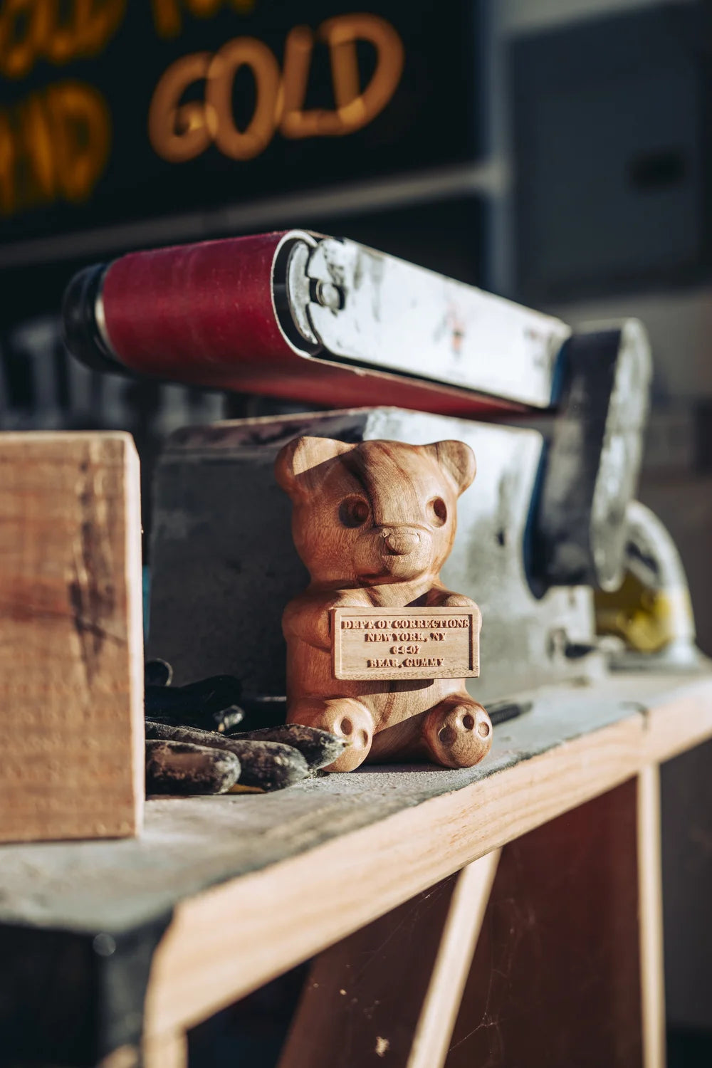 6" "Vandal Gummy" Wood Sculpture