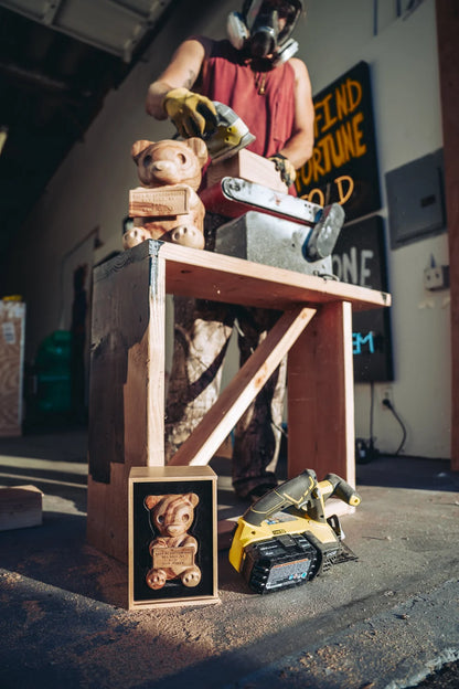 6" "Vandal Gummy" Wood Sculpture