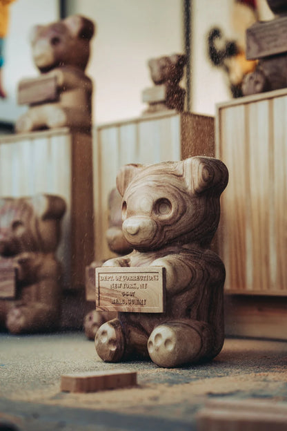 6" "Vandal Gummy" Wood Sculpture