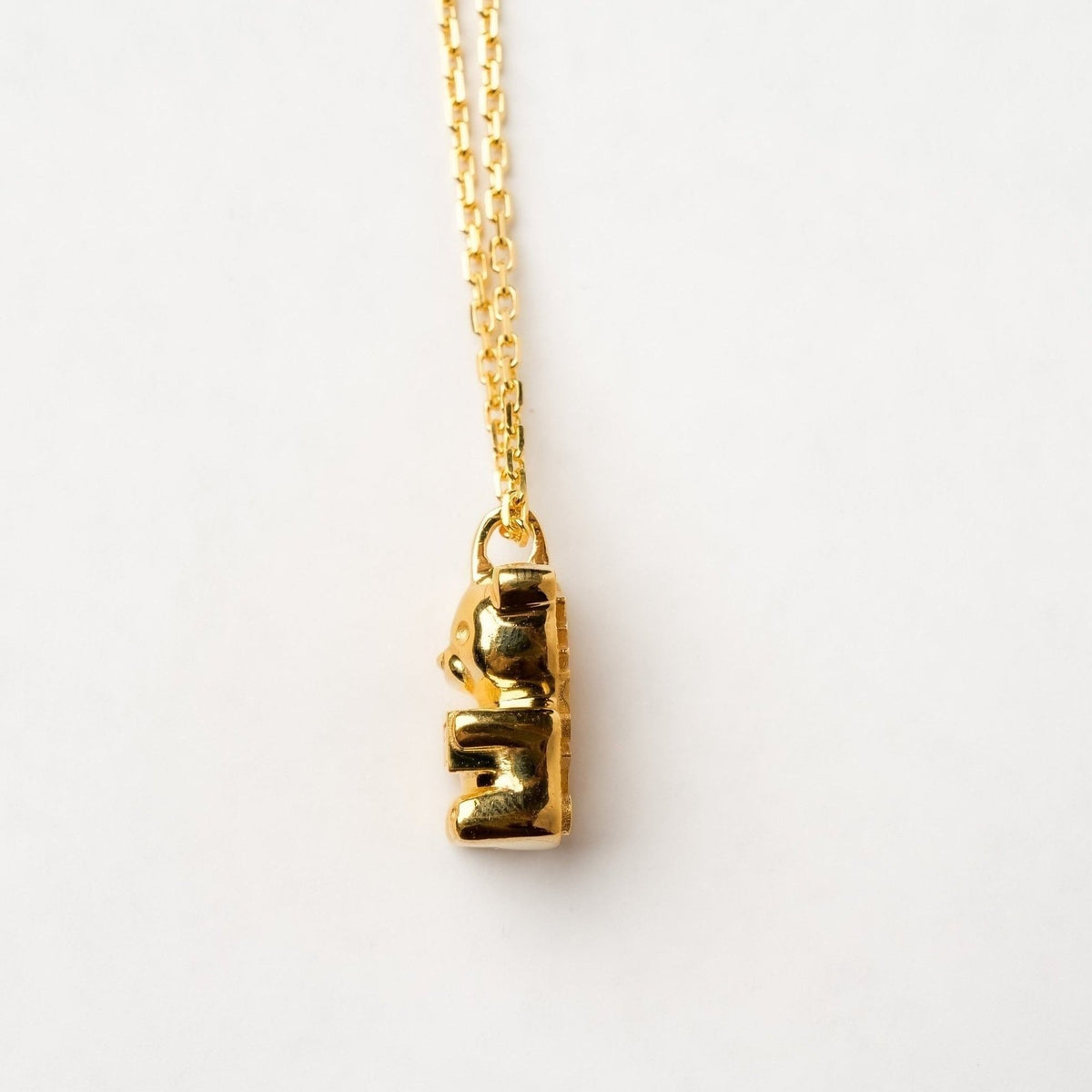 18K gold-plated Vandal Gummy Bear pendant necklace