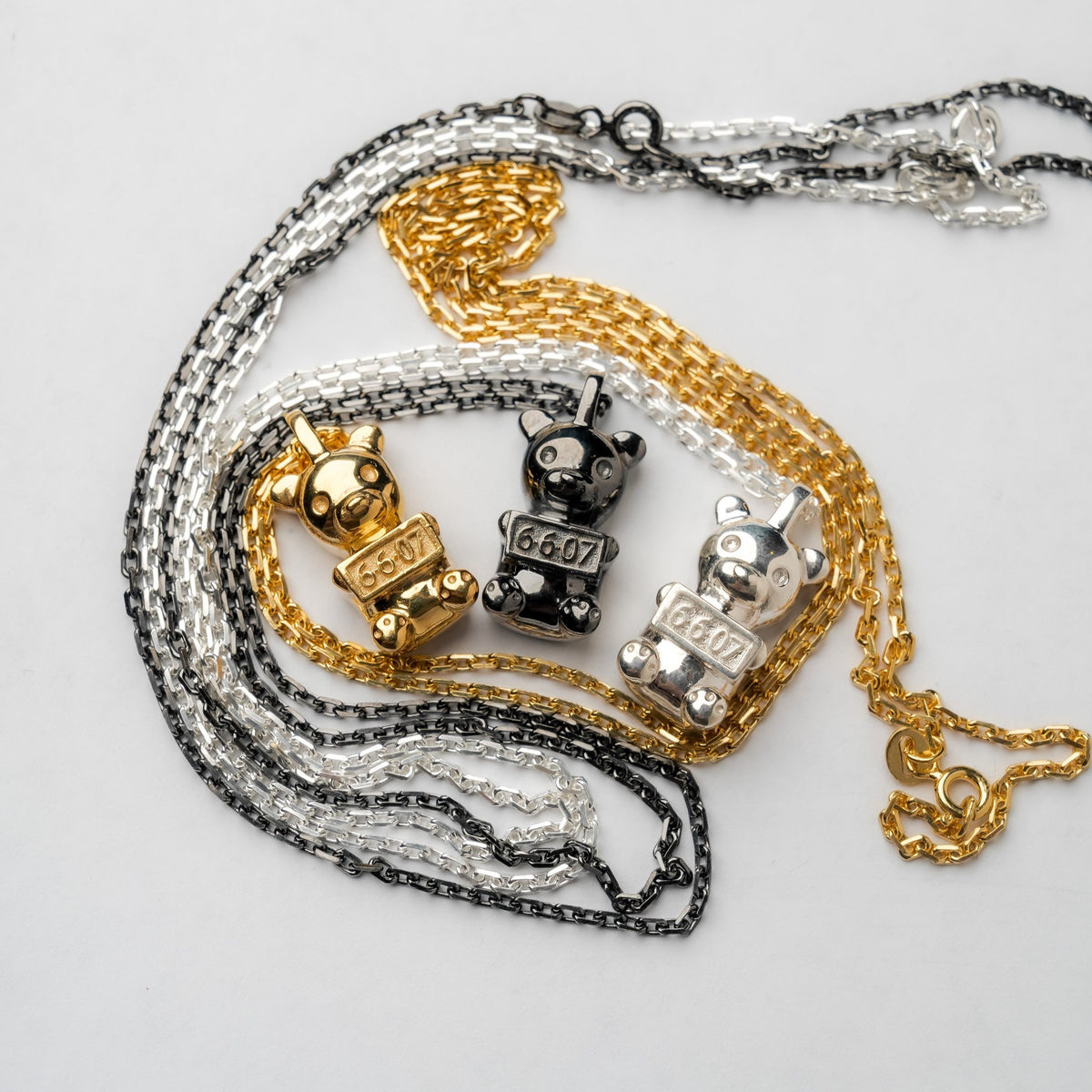 Vandal Gummy Bear sterling silver necklace detail