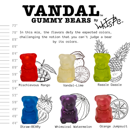 Vandal Gummy Bears – Candy (8 oz)